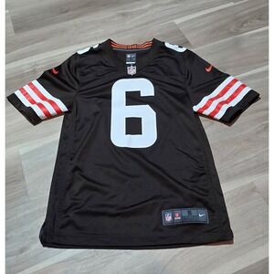 Nike Cleveland Browns NFL Baker Mayfield #6 Jersey Brown Orange White Size S